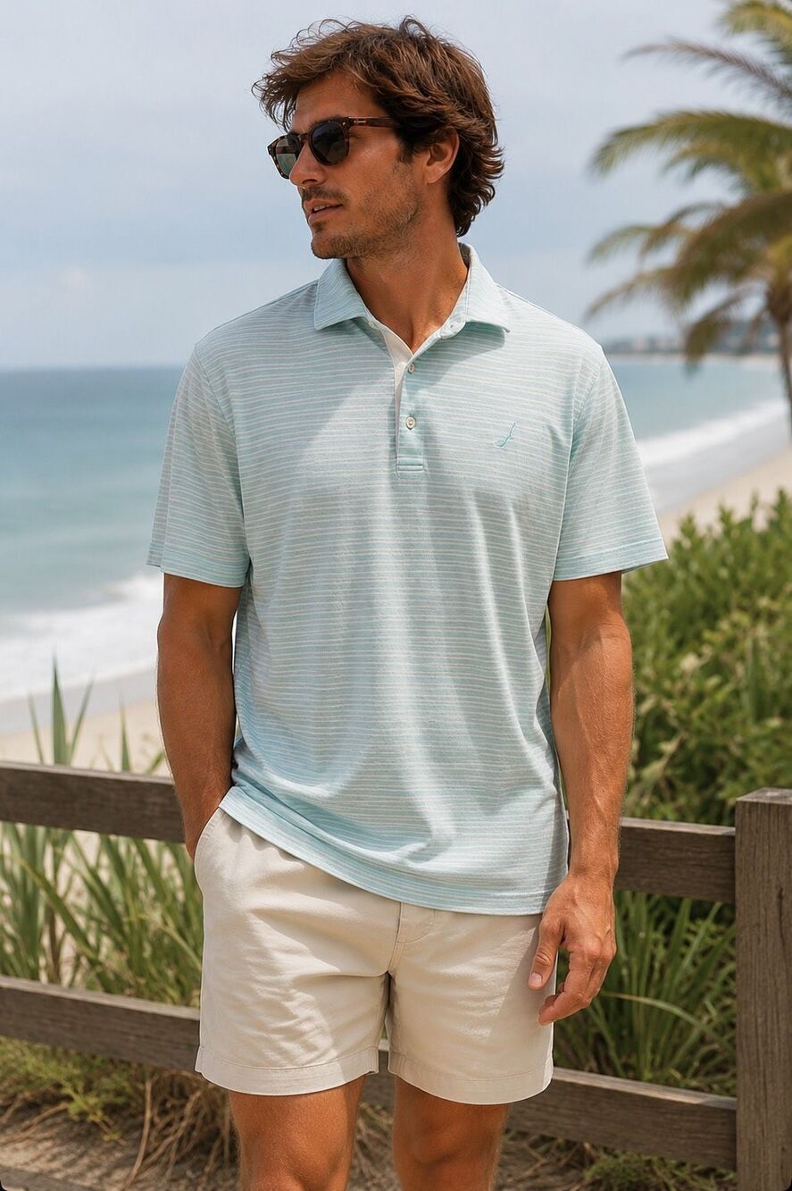 Peter Millar Men's Polo Shirt Golf Club Embroidery size L Stretch